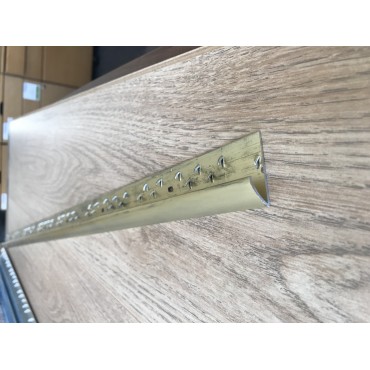 Brass-Effect Door trim Single Nap-Lock 90cm